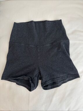 Aritzia TNA dark heather grey mini bike shorte